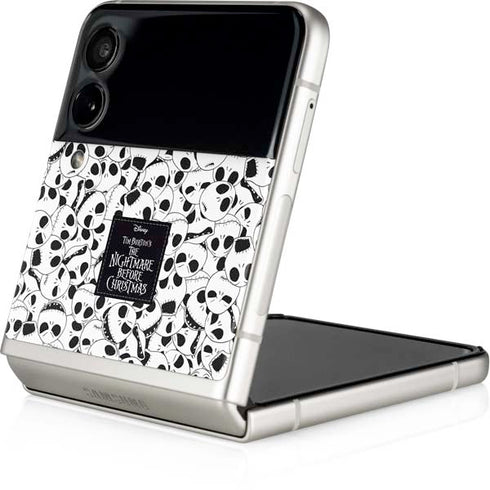 Disney The Nightmare Before Christmas Jack Skellington Pattern Galaxy Z Flip4 5G Skin